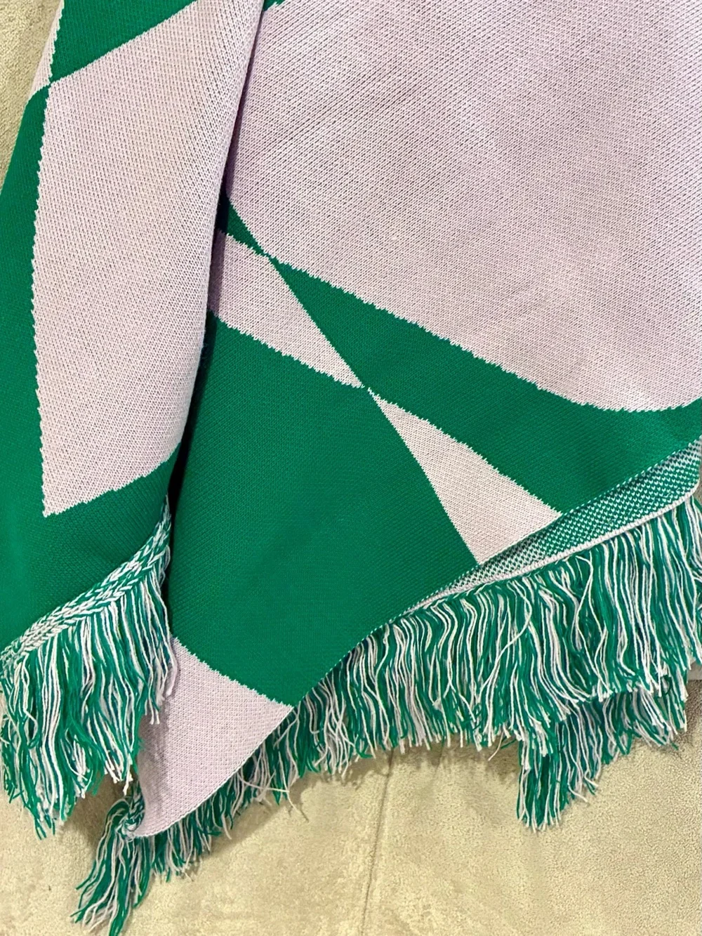 Manychat x Berq Studio Ltd Edition Woven Fringed Throw Blanket with Carry Strap